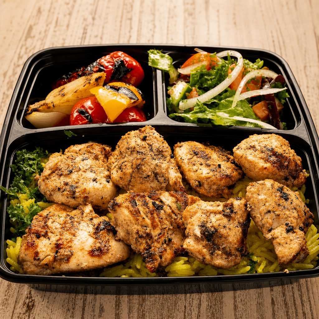 Chicken Kabab Lunch Special.